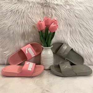 Puma Popcat Slides (Soft Fluo Peach - Size 7)